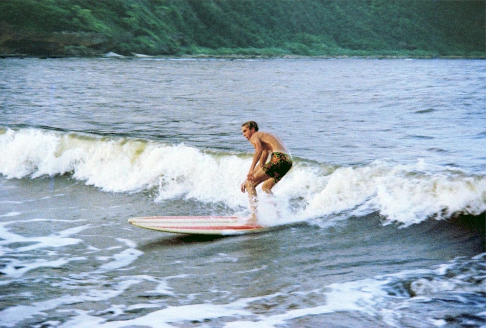 Dean Paulsen surfing at Talofofo