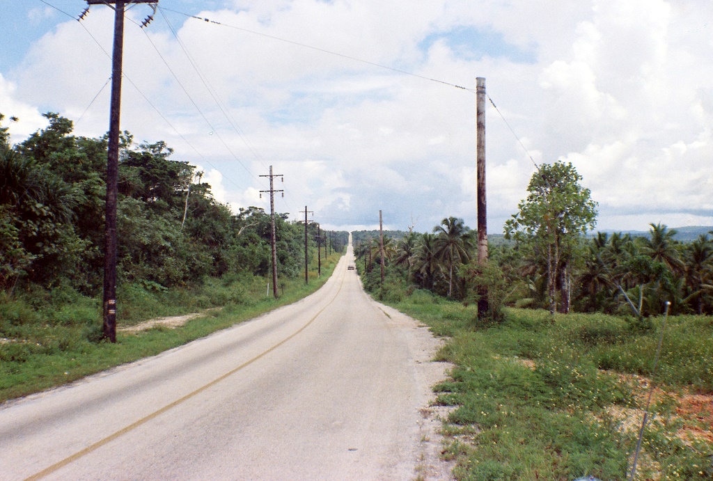 East road leaving base.