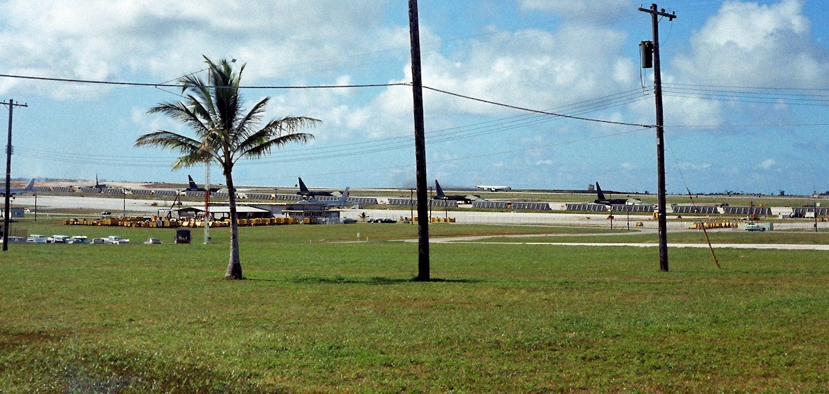 Flightline seen from near MMS barracks.