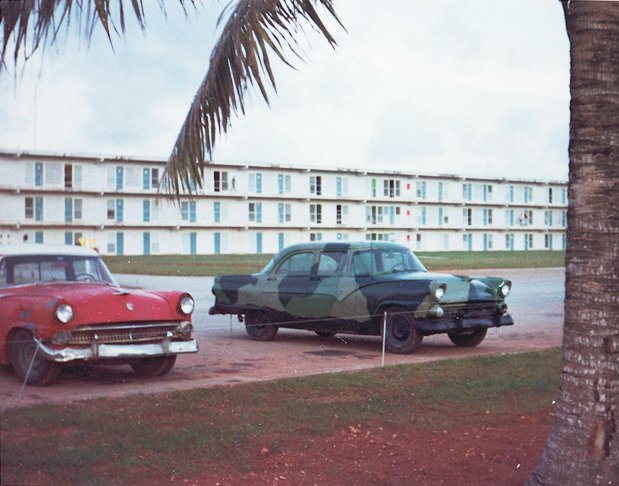 Two 1956 Ford "heaps", Guam 1967