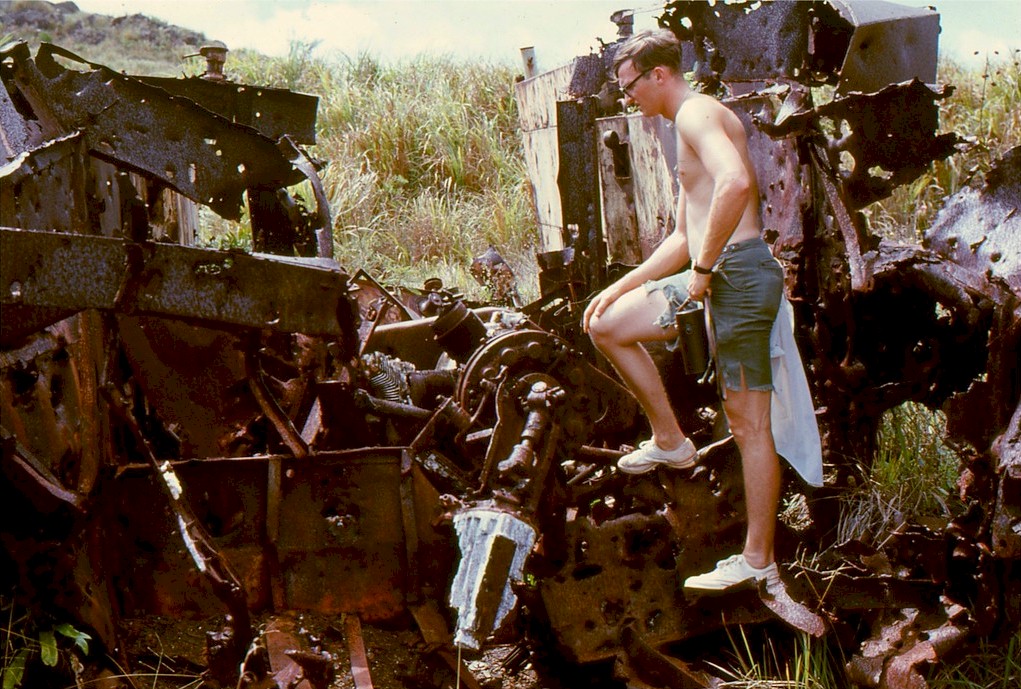 Remains of WWII landing craft