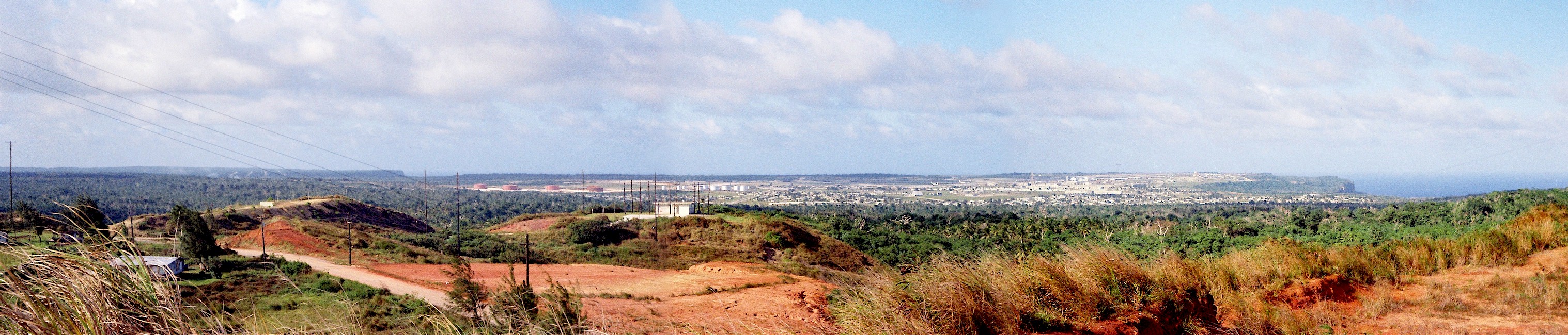 Panorama of Andersen Air Force Base, Guam.