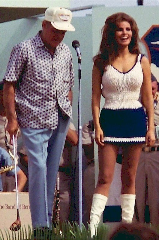 Bob Hope and Raquel Welsh